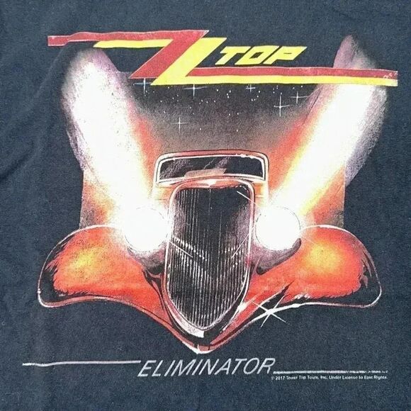 ZZ Top Eliminator 2017 Tower Top Tours T-Shirt - Picture 2 of 7